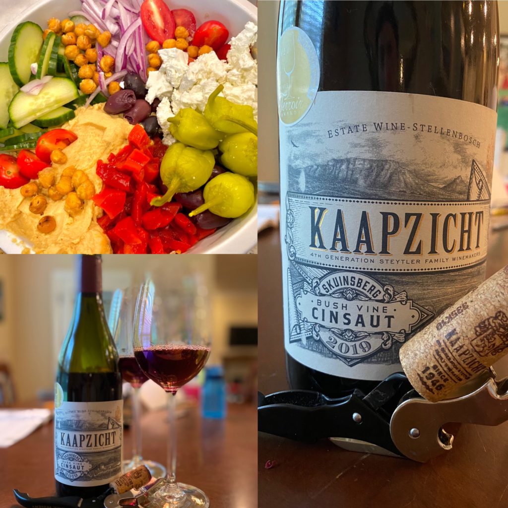 Collage of Kaapzicht & salad