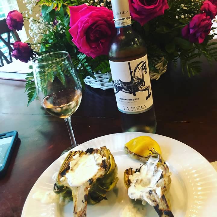 Wine & Grilled Artichoke Pairing